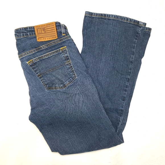 Ralph Lauren Woman's Blue Stretch Kelly Jeans Size 8x30 - Picture 6 of 16